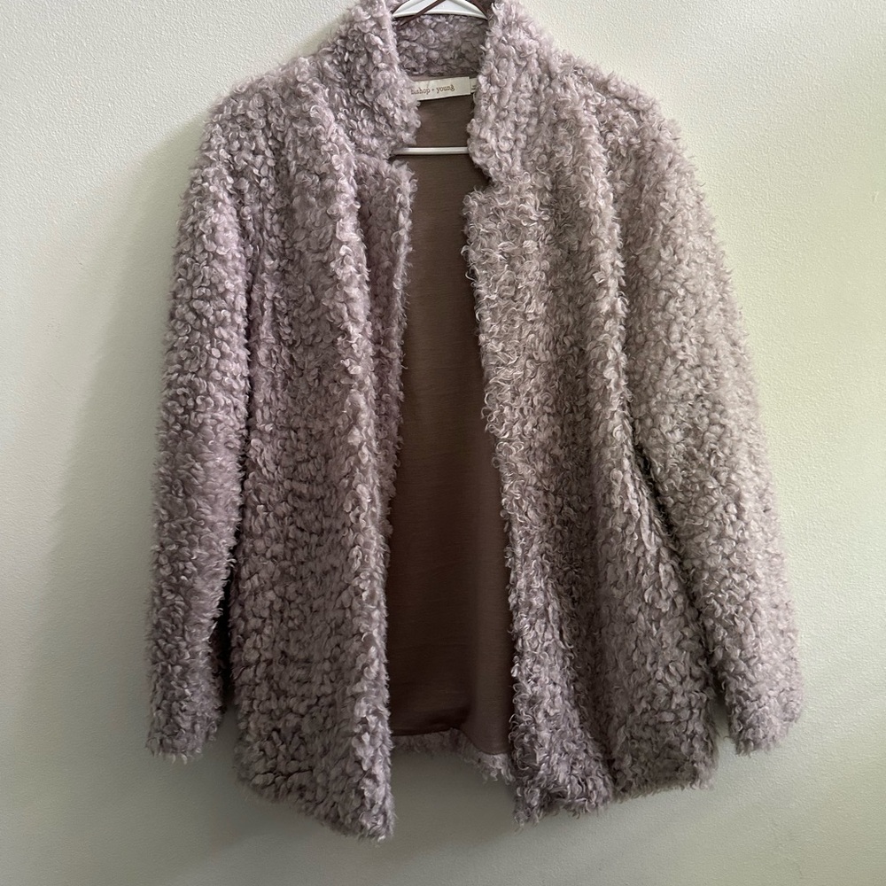 Bishop and young faux fur jacket - anthropology